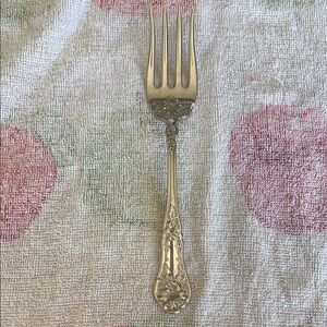 Vintage Simeon L & George H Rogers Co Large Serving Fork 8”
